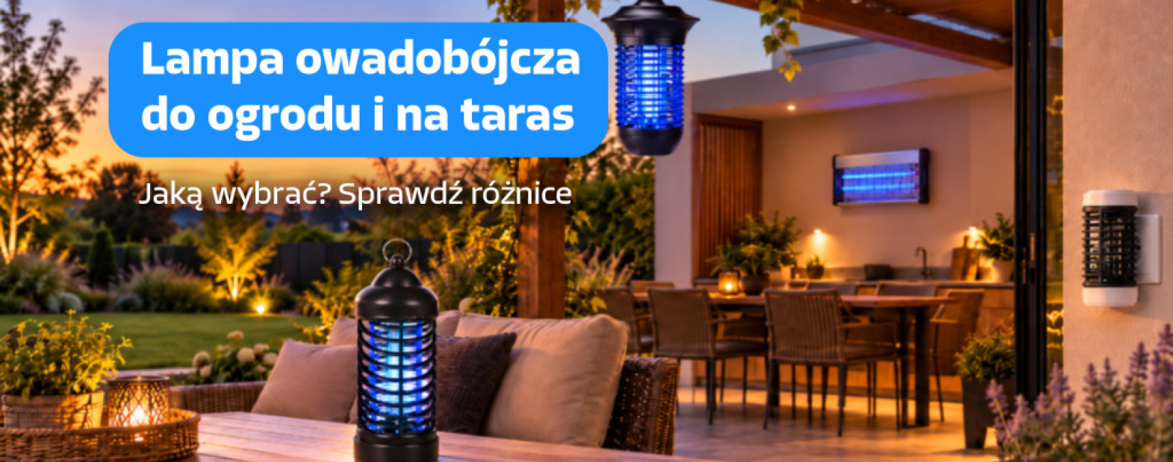 Lampa owadobójcza do ogrodu i na taras – jak wybrać?