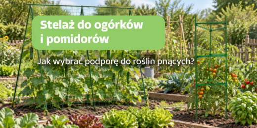 Stelaż do ogórków i pomidorów — jak wybrać podporę dla roślin pnących?