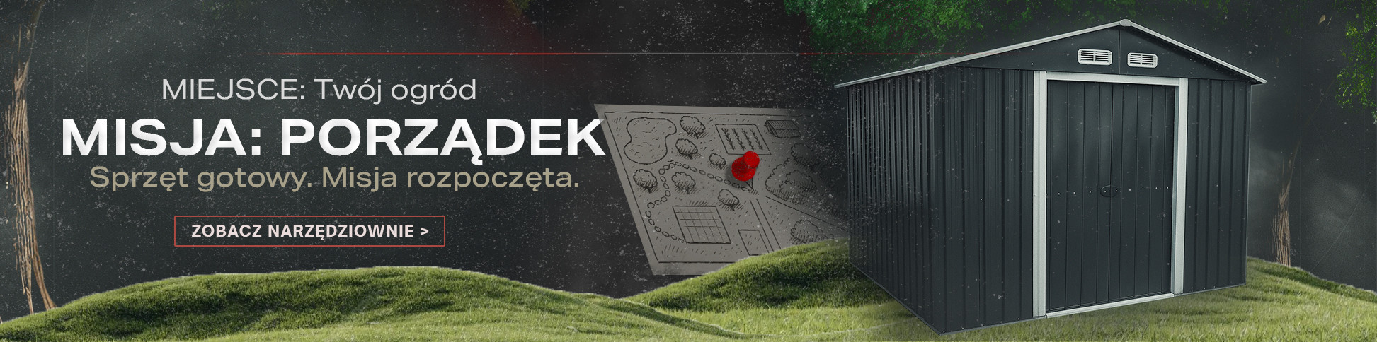 Narzędziownie ogrodowe i narzędzia do ogrodu